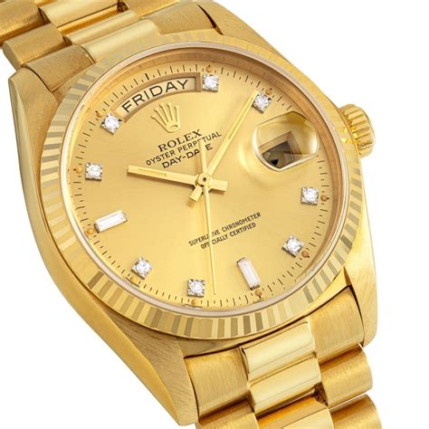 gold daydate rolex 36.